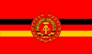 Dienstflagge von Kampfschiffen der Volksmarine
