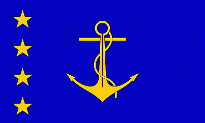 Flagge eines Flottenadmirals