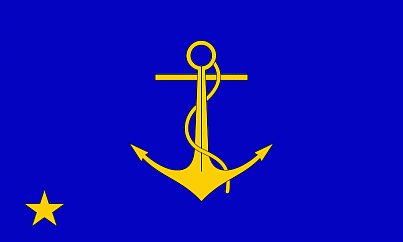 Flagge eines Konteradmirals