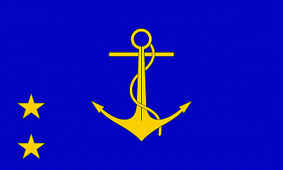Flagge eines Vizeadmirals